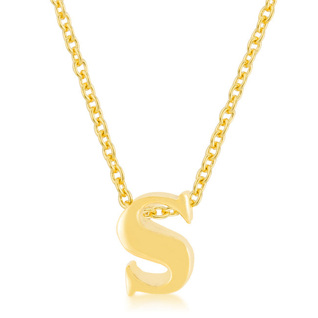 Twilight Drama Icon Series Golden Initial S Pendant - Friggin Jewelry Fashion