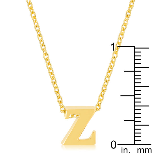 Playful Form Heritage Edit Golden Initial Z Pendant - Friggin Jewelry Fashion