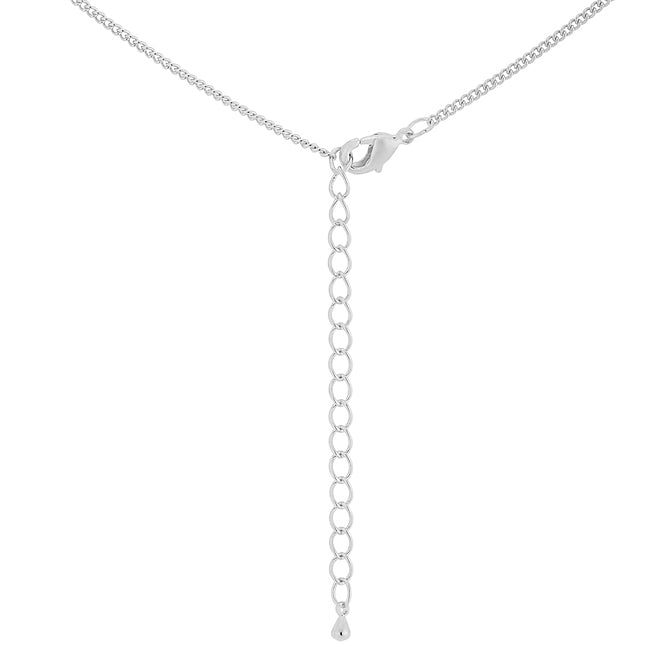 Everyday Whisper Icon Edit Simple Rhodium Plated Cross Pendant - Friggin Jewelry Fashion