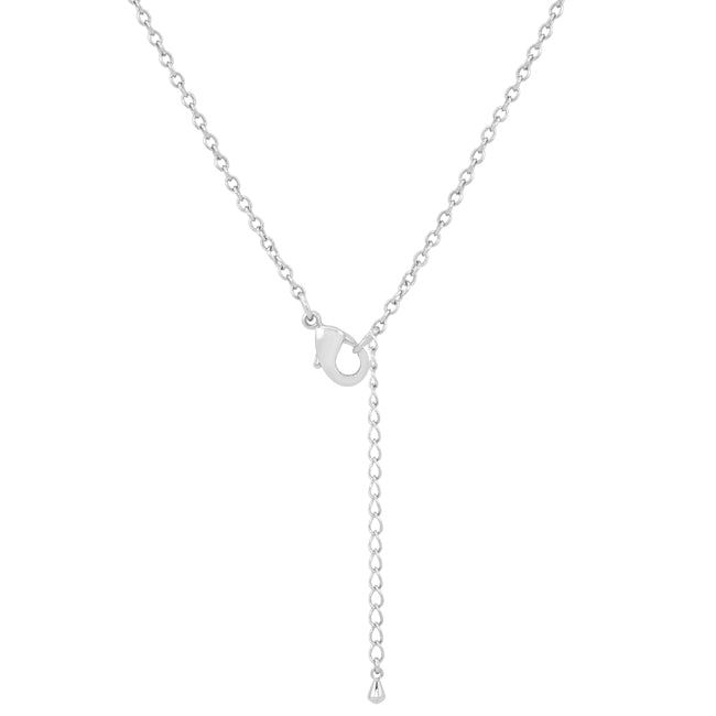 Polished Edge Timeless Edit Clear Christmas Tree Drop Necklace - Friggin Jewelry Fashion