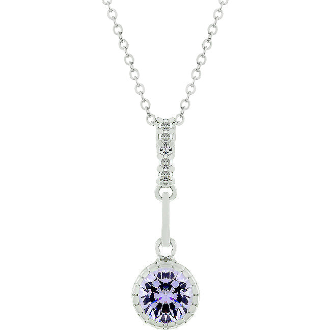 Sovereign Edge Modern Edit Lavender Drop Pendant - Friggin Jewelry Fashion