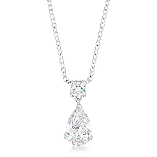 Twilight Drama Studio Edit Chandelier Pear Cubic Zirconia Pendant - Friggin Jewelry Fashion