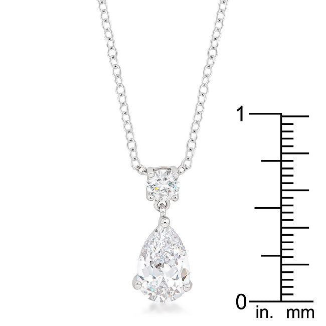 Twilight Drama Studio Edit Chandelier Pear Cubic Zirconia Pendant - Friggin Jewelry Fashion