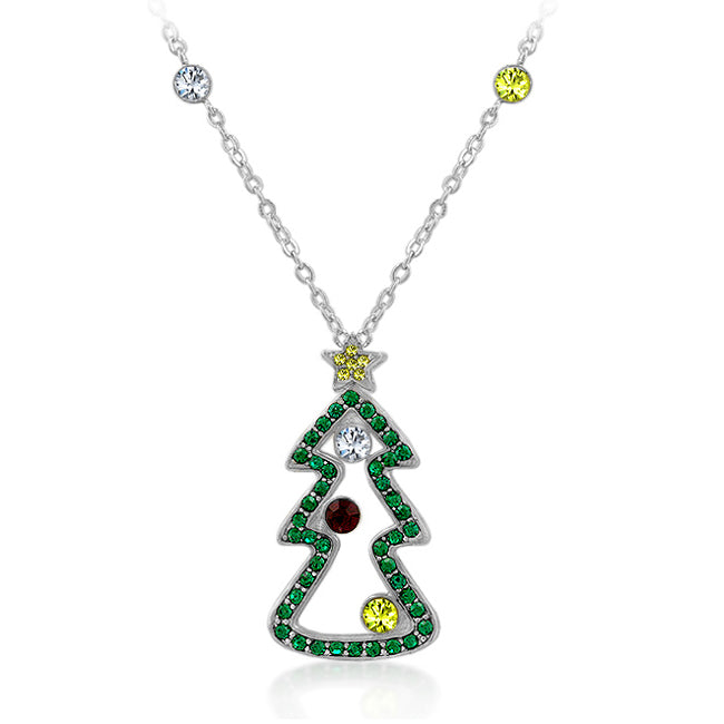 Witty Detail Studio Line Cubic Zirconia Christmas Pendant - Friggin Jewelry Fashion Winter