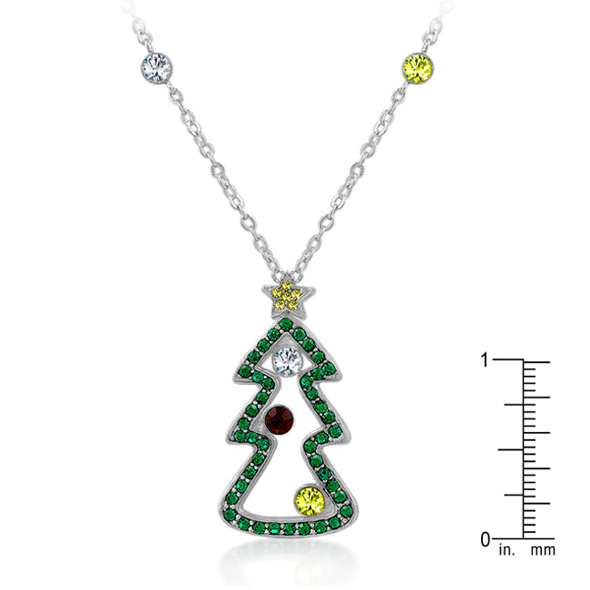 Witty Detail Studio Line Cubic Zirconia Christmas Pendant - Friggin Jewelry Fashion Winter