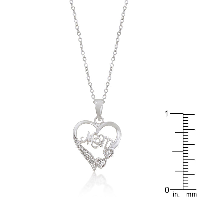 Couture Spark Refined Edit #1 Mom Heart Pendant - Friggin Jewelry Fashion
