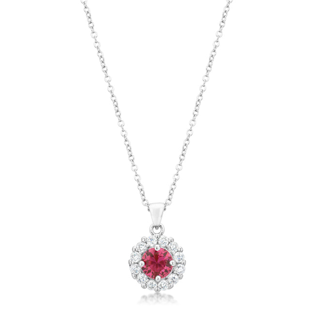 Gallery Form Modern Edit Bella Bridal Pendant in Pink - Friggin Jewelry Fashion