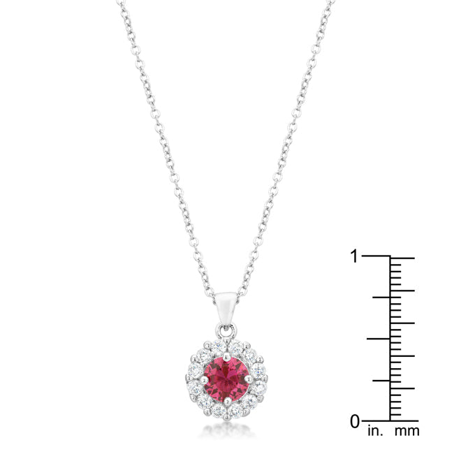 Gallery Form Modern Edit Bella Bridal Pendant in Pink - Friggin Jewelry Fashion