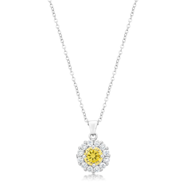 Whisper Detail Classic Edit Bella Bridal Pendant in Yellow - Friggin Jewelry Fashion