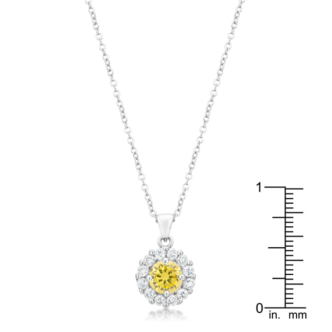 Whisper Detail Classic Edit Bella Bridal Pendant in Yellow - Friggin Jewelry Fashion