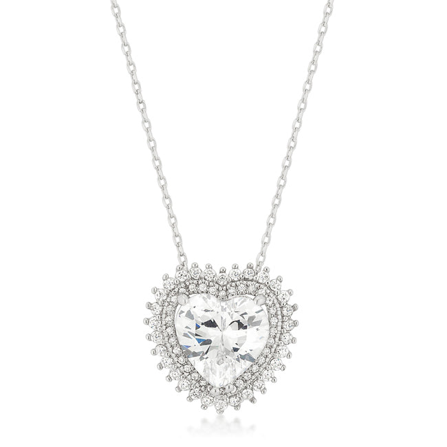 Seductive Detail Icon Series Halo Heart Pendant - Friggin Jewelry Fashion