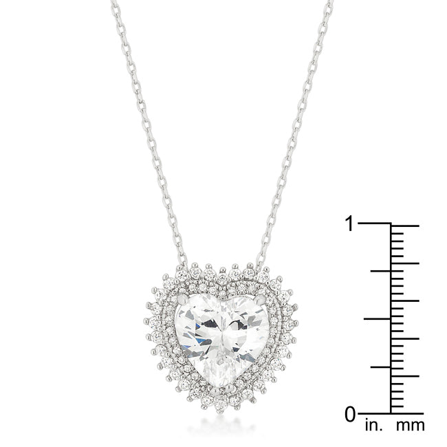 Seductive Detail Icon Series Halo Heart Pendant - Friggin Jewelry Fashion