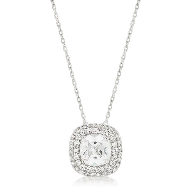 Lustrous Glow Signature Edit Pave Halo Pendant - Friggin Jewelry Fashion