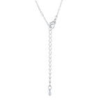 Cheeky Rebel Bold Edit Whimsical Rhodium CZ Butterfly Pendant and Necklace - Friggin Jewelry Fashion