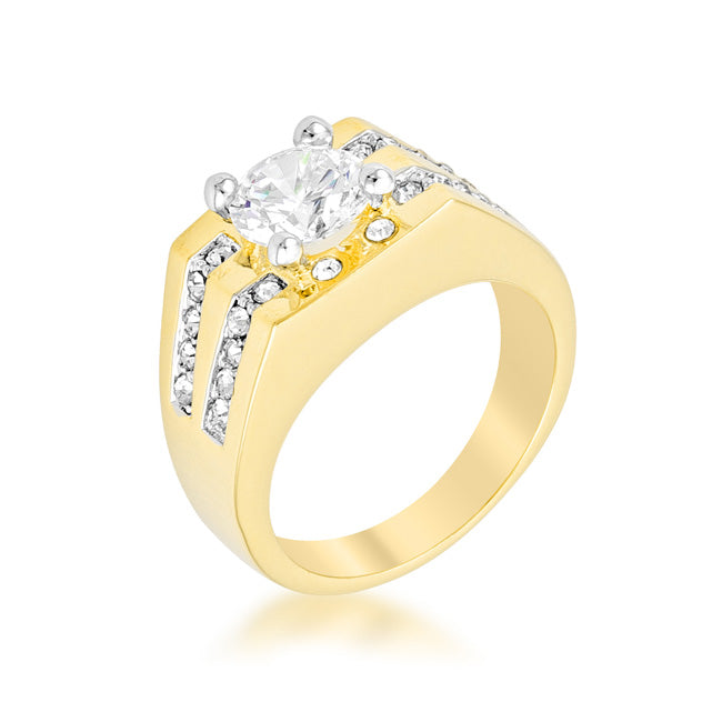 Bold Spark Pure Line Barracuda Cubic Zirconia Ring - Friggin Jewelry Fashion