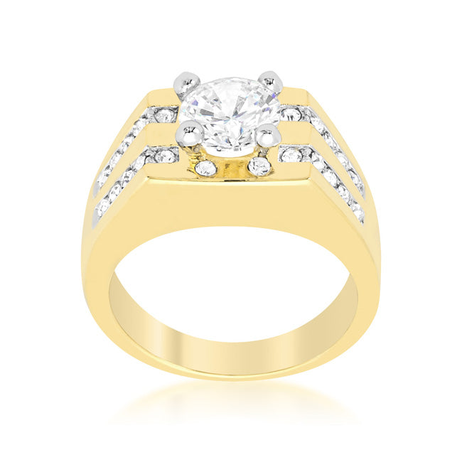 Bold Spark Pure Line Barracuda Cubic Zirconia Ring - Friggin Jewelry Fashion