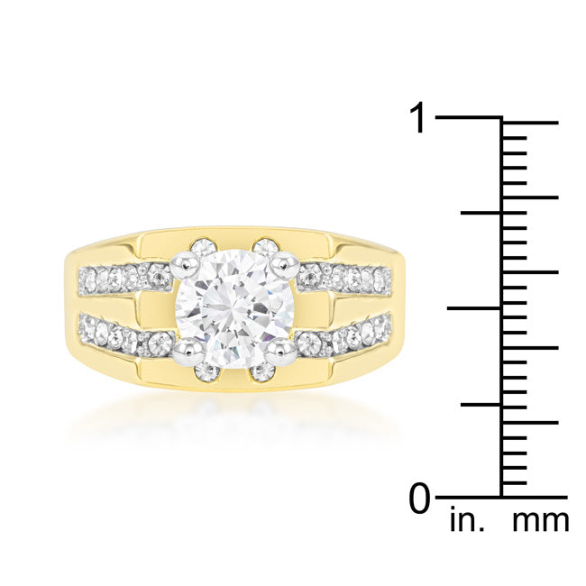 Bold Spark Pure Line Barracuda Cubic Zirconia Ring - Friggin Jewelry Fashion