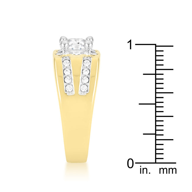 Bold Spark Pure Line Barracuda Cubic Zirconia Ring - Friggin Jewelry Fashion