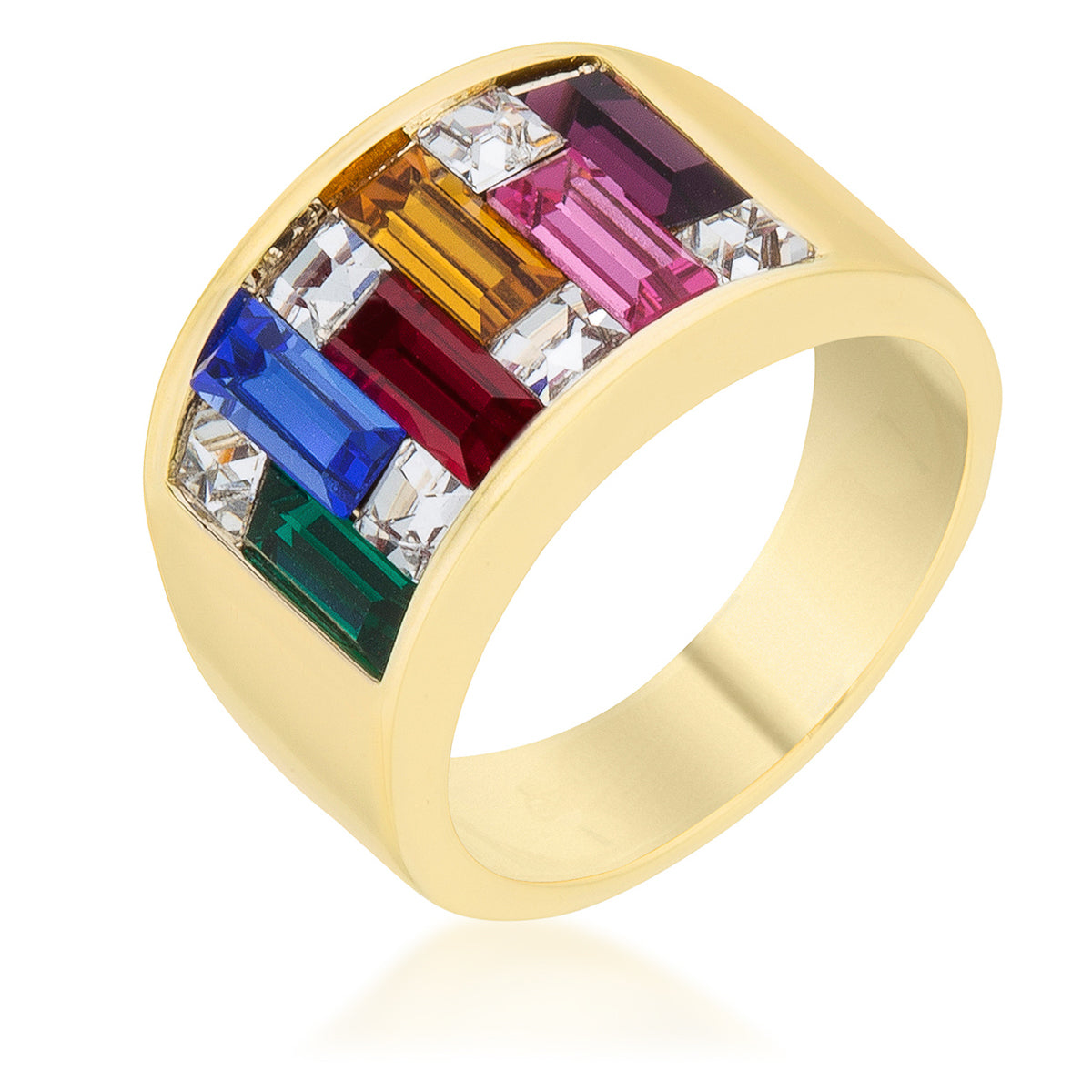 Sleek Spark Polished Line Summer Bazaar Ring - Friggin Jewelry Fashion