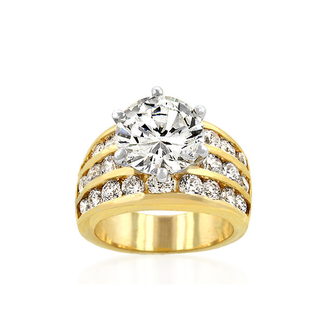 Couture Form Modern Series Classic Gold Engagement Ring - Friggin Jewelry Fashion