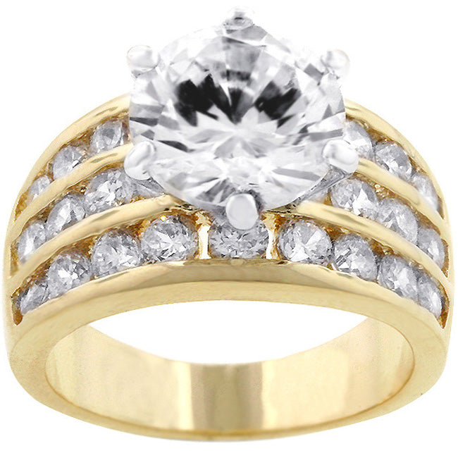 Couture Form Modern Series Classic Gold Engagement Ring - Friggin Jewelry Fashion