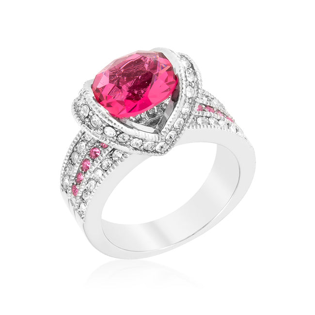 Gilded Temptress Bold Edit Ovaline Pink Ring - Friggin Jewelry Fashion