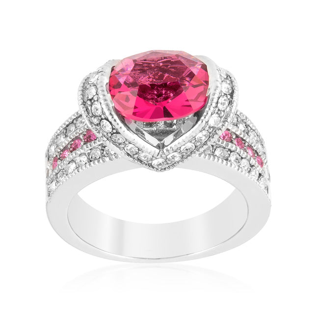 Gilded Temptress Bold Edit Ovaline Pink Ring - Friggin Jewelry Fashion