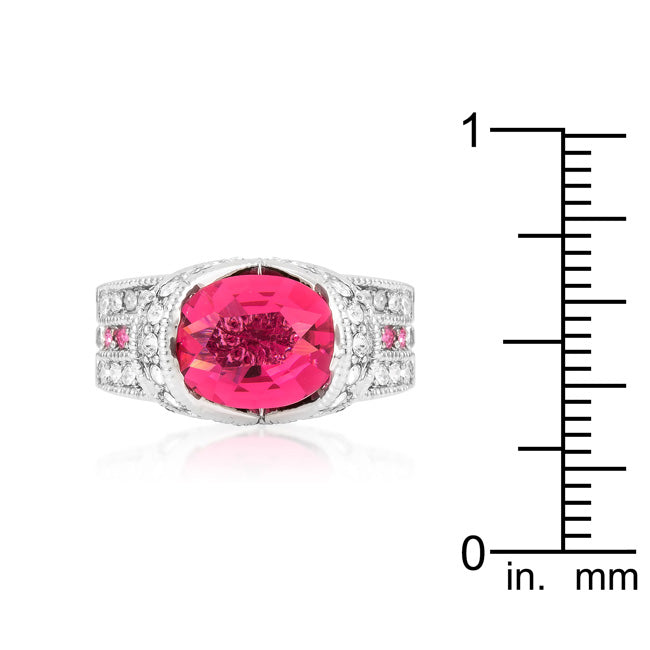 Gilded Temptress Bold Edit Ovaline Pink Ring - Friggin Jewelry Fashion
