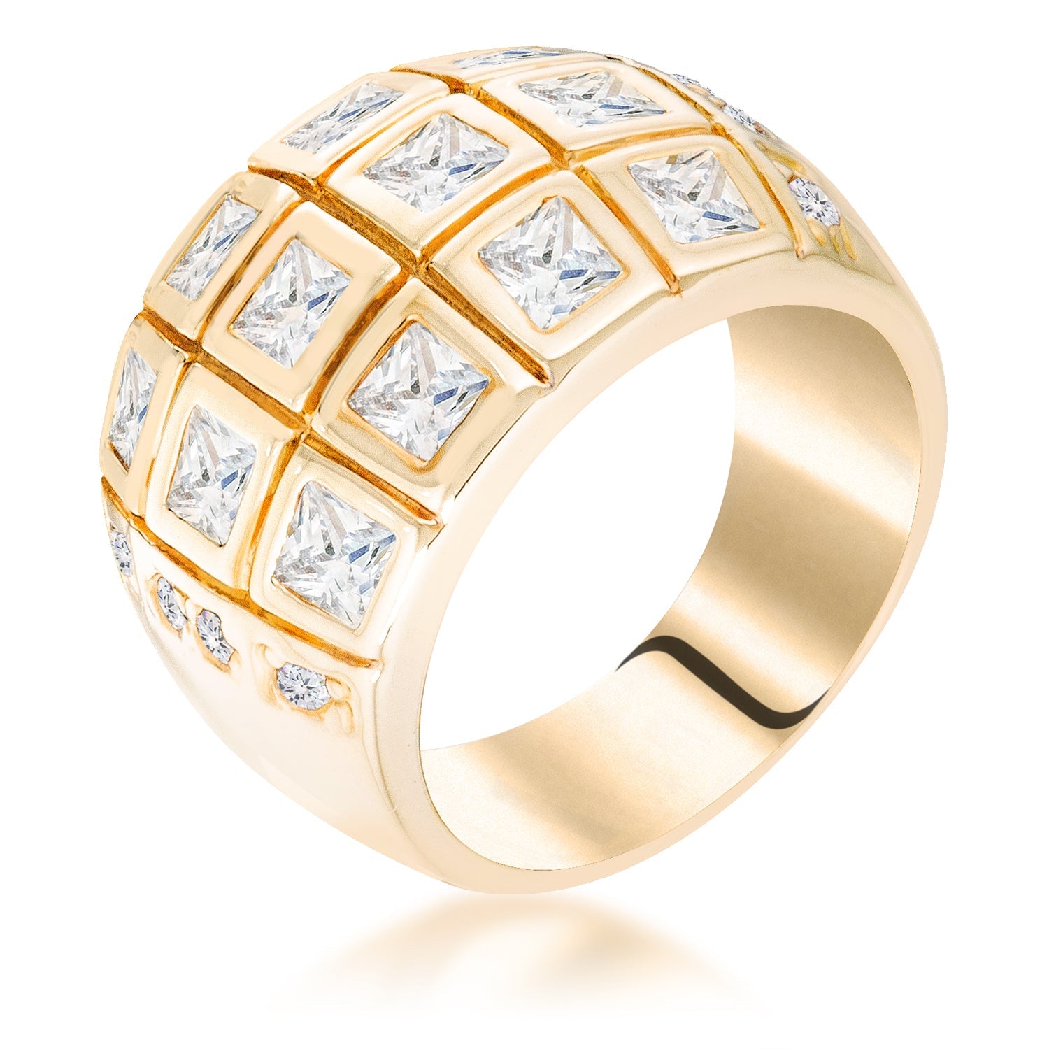 Modern Spark Heritage Edit Square Cocktail Ring - Friggin Jewelry Fashion