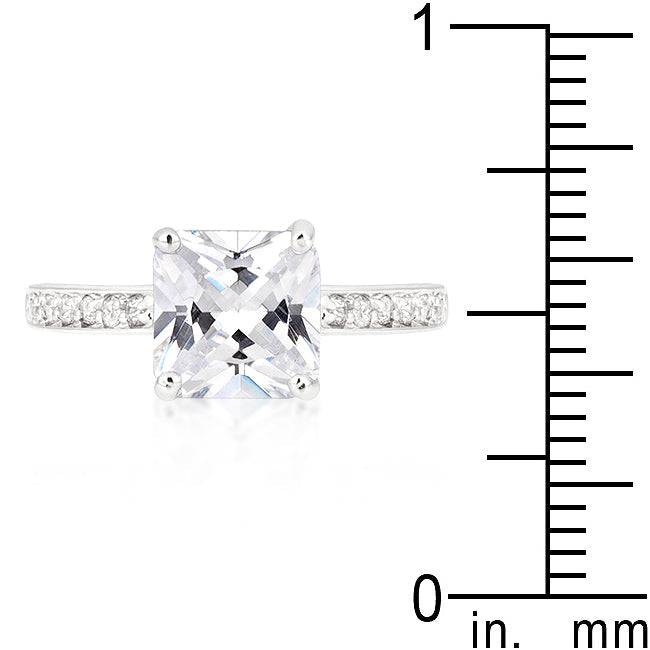 Striking Glow Modern Edit Princess Clear Ring - Friggin Jewelry Fashion