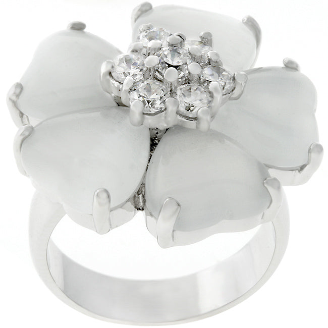 Smart Spark Modern Classic Floral Nouveau Ring - Friggin Jewelry Fashion