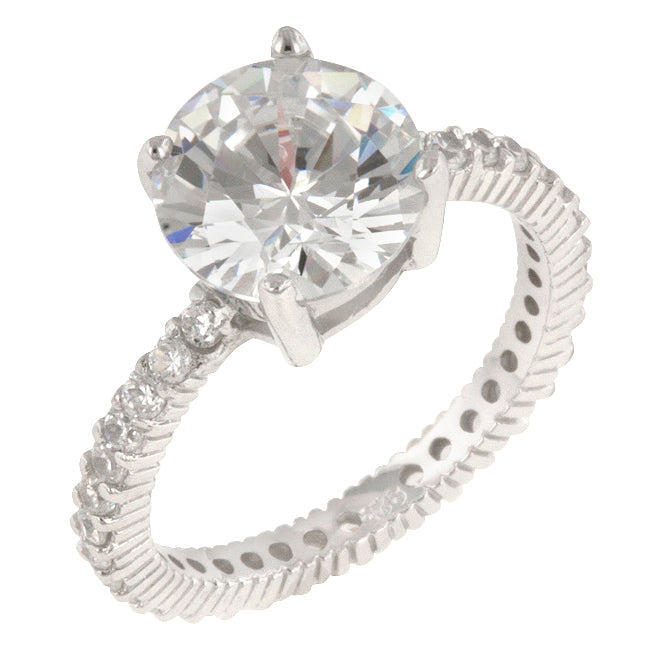 Dazzling Edge Timeless Series Queen Anne Clear Ring - Friggin Jewelry Fashion