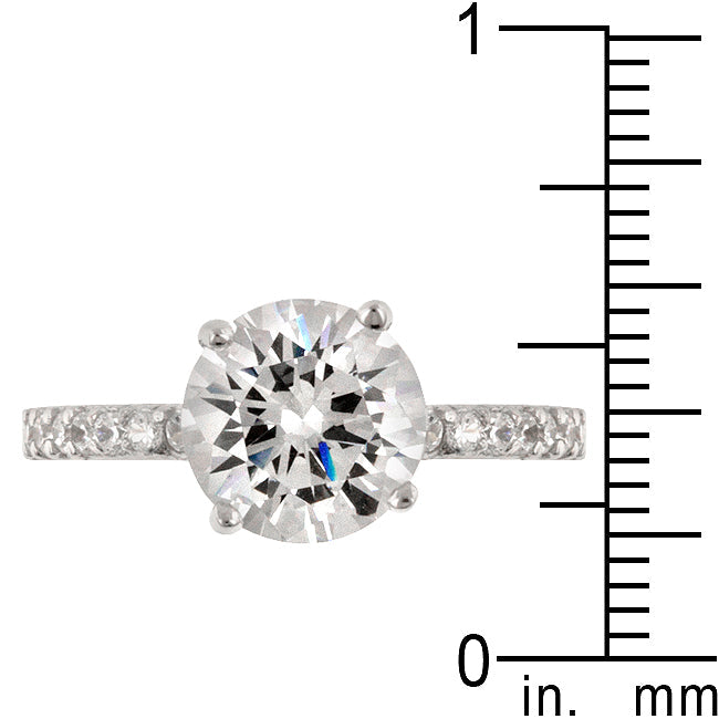 Dazzling Edge Timeless Series Queen Anne Clear Ring - Friggin Jewelry Fashion