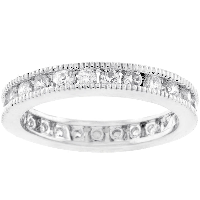 Tempting Edge Couture Line Classic Milgrain Eternity Band - Friggin Jewelry Fashion