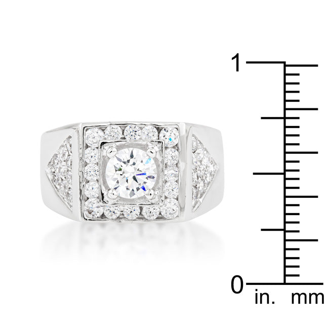 Refined Whisper Signature Edit Brilliant Mens Cubic Zirconia Ring - Friggin Jewelry Fashion