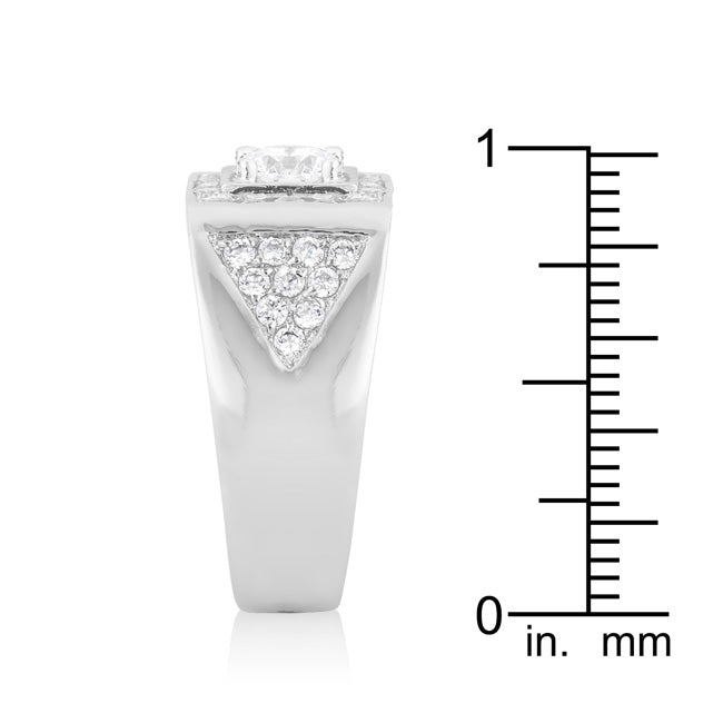 Refined Whisper Signature Edit Brilliant Mens Cubic Zirconia Ring - Friggin Jewelry Fashion