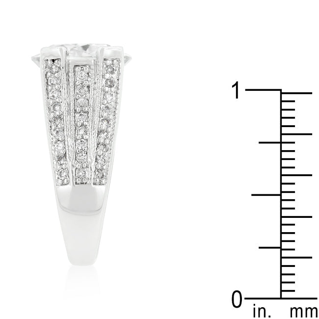 Alluring Whisper Heritage Edit Oval Triplet Cubic Zirconia Ring - Friggin Jewelry Fashion