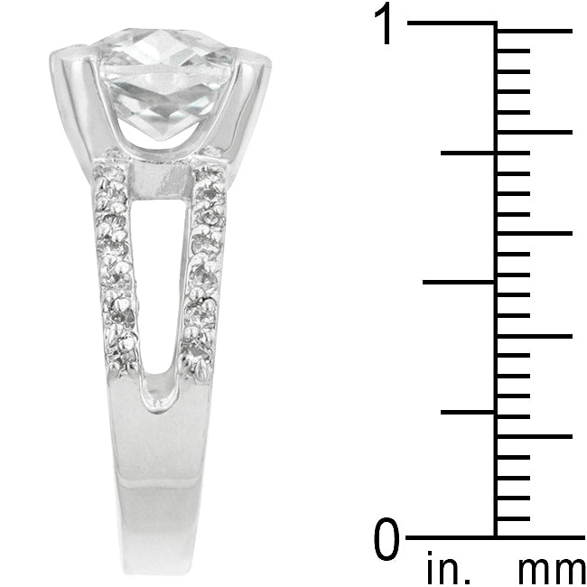 Coveted Spark Signature Edit Double Band Cubic Zirconia Engagement Ring - Friggin Jewelry Fashion