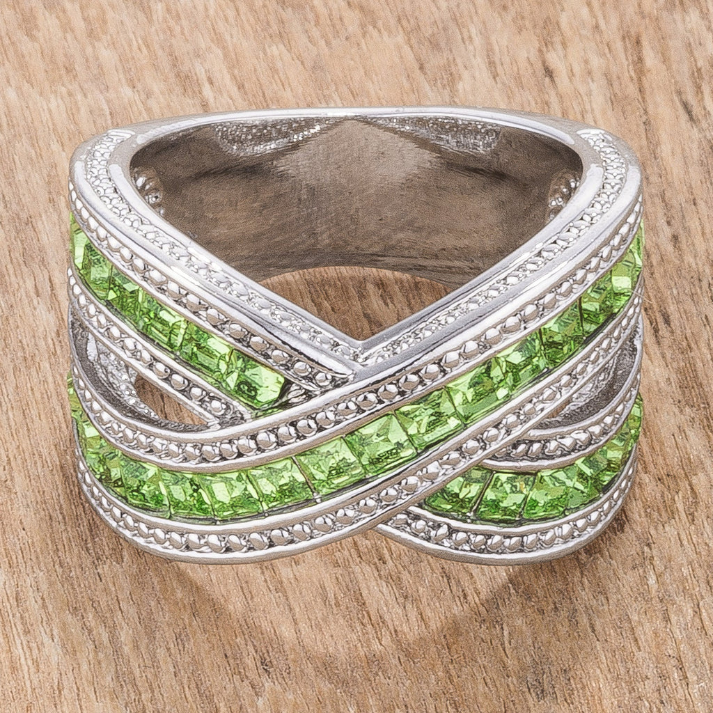 Timeless Icon Legacy Line Twisting Green Band - Friggin Jewelry Fashion