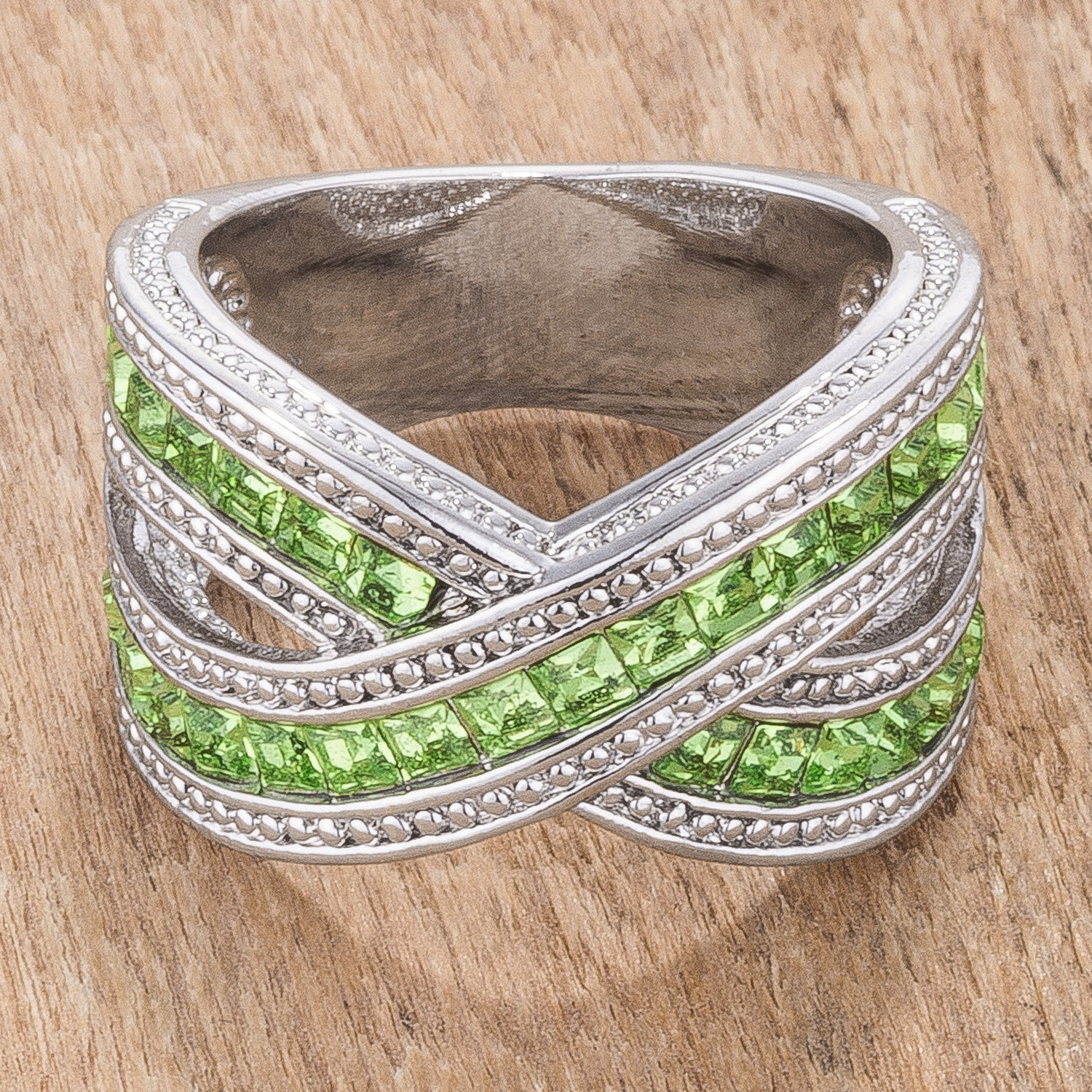 Timeless Icon Legacy Line Twisting Green Band - Friggin Jewelry Fashion