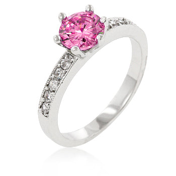 Irresistible Whisper Signature Edit Petite Pink Engagement Ring - Friggin Jewelry Fashion