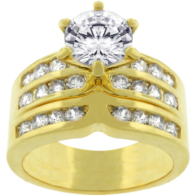 Gallery Form Heritage Edit Formal Goldtone Engagement Set - Friggin Jewelry Fashion