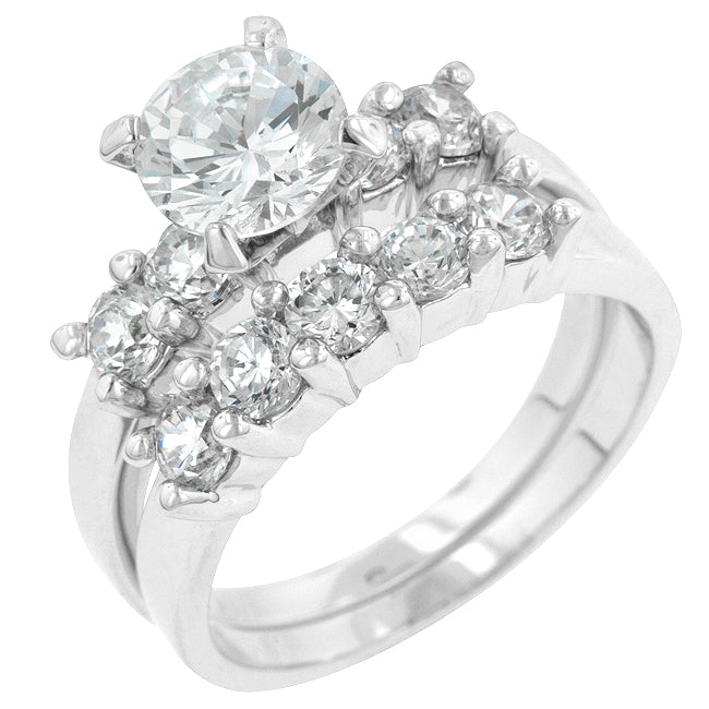 Smart Detail Bold Line Classic Wedding Set - Friggin Jewelry Fashion