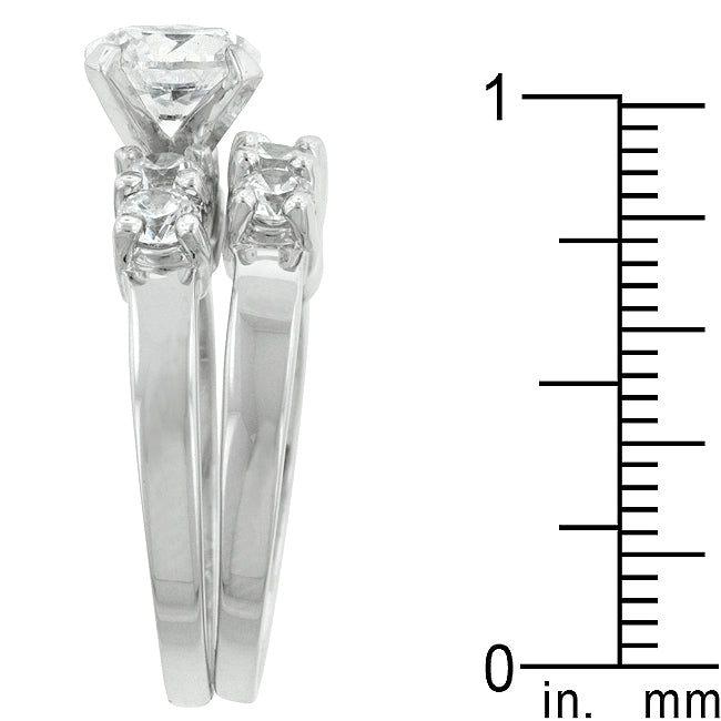 Smart Detail Bold Line Classic Wedding Set - Friggin Jewelry Fashion