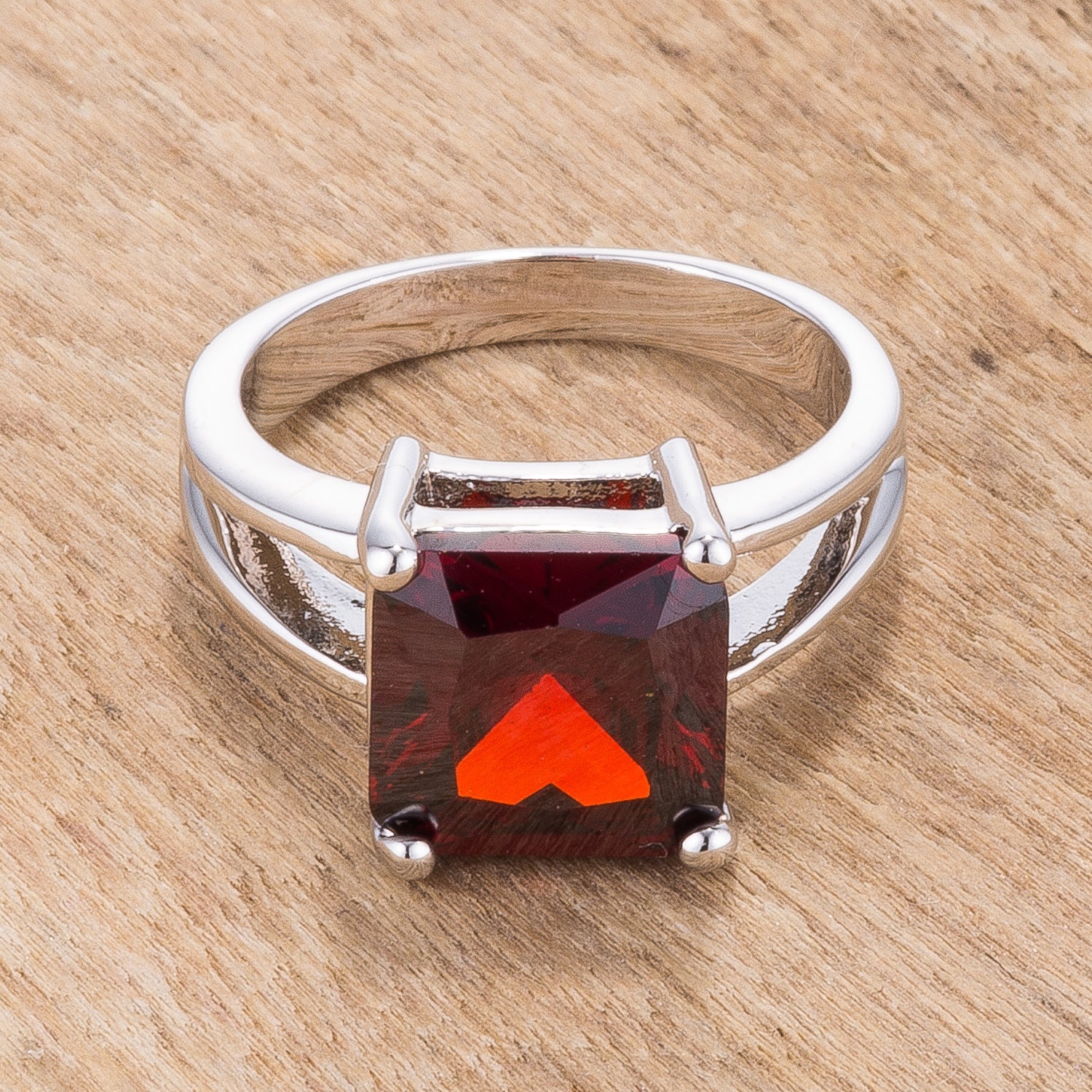 Runway Whisper Contemporary Line Garnet Gypsy Ring - Friggin Jewelry Fashion