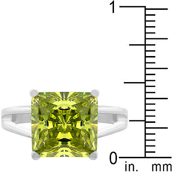 Irresistible Form Radiant Series Peridot Gypsy Ring - Friggin Jewelry Fashion