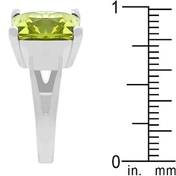 Irresistible Form Radiant Series Peridot Gypsy Ring - Friggin Jewelry Fashion