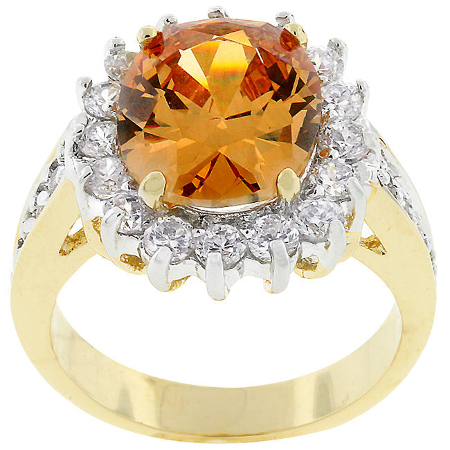 Everyday Edge Signature Icon Champagne Cambridge Elegance Ring - Friggin Jewelry Fashion
