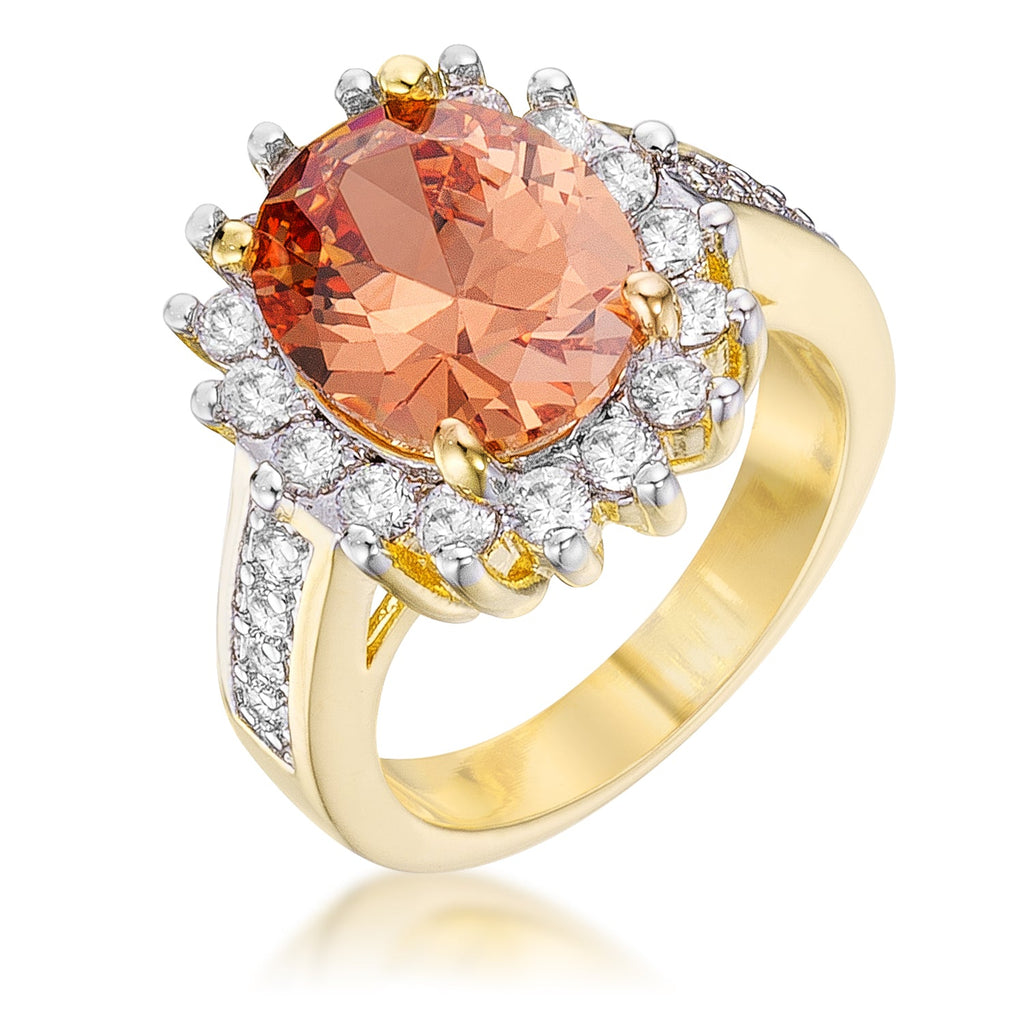 Everyday Edge Signature Icon Champagne Cambridge Elegance Ring - Friggin Jewelry Fashion