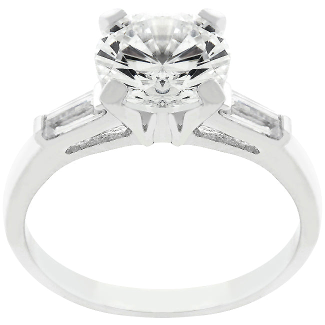 Refined Whisper Signature Edit Classic Triple White Engagement Ring - Friggin Jewelry Fashion